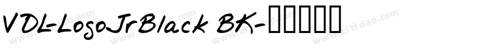 VDL-LogoJrBlack BK字体转换